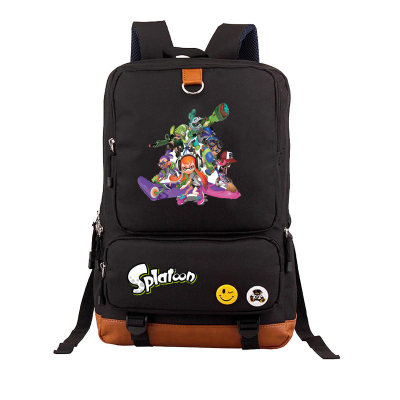 Splatoon Canvas Backpack Shoulder School Bag - Image 3