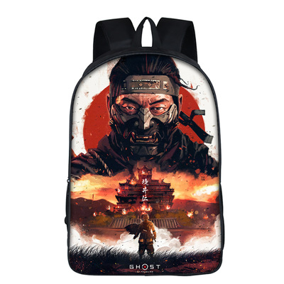 16‘’Ghost of Tsushima Backpack School Bag