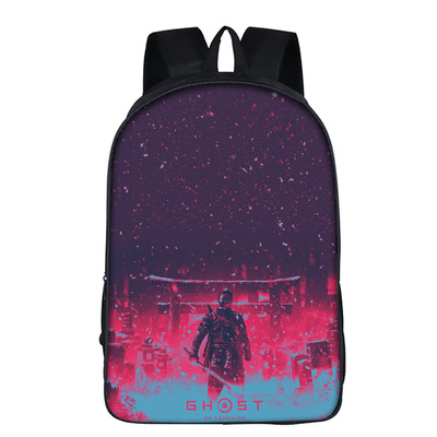 16‘’Ghost of Tsushima Backpack School Bag - Image 13