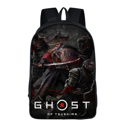 16‘’Ghost of Tsushima Backpack School Bag - Image 21