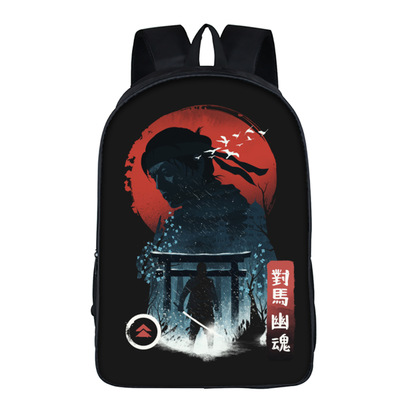 16‘’Ghost of Tsushima Backpack School Bag - Image 22