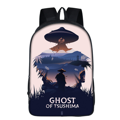 16‘’Ghost of Tsushima Backpack School Bag - Image 2