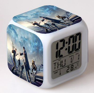 Final Fantasy 7 Colors Change Digital Alarm LED Clock - Image 2