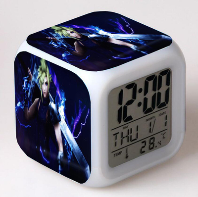 Final Fantasy 7 Colors Change Digital Alarm LED Clock - Image 3