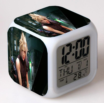 Final Fantasy 7 Colors Change Digital Alarm LED Clock - Image 6