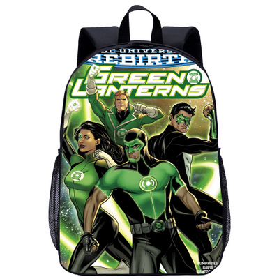 Green Lantern Backpack School Bag Black - Image 13