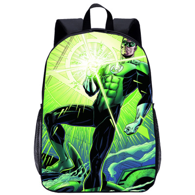 Green Lantern Backpack School Bag Black - Image 14