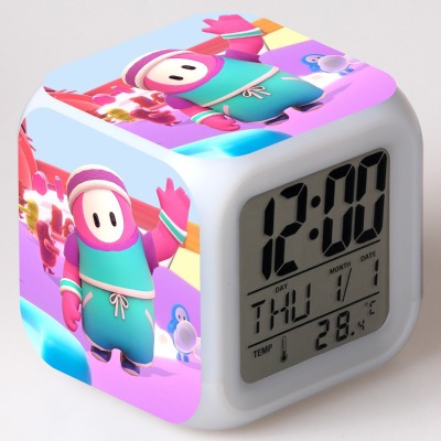 Fall Guys 7 Colors Change Digital Alarm LED Clock - Image 10