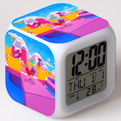 Fall Guys 7 Colors Change Digital Alarm LED Clock - Image 26