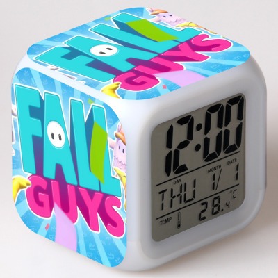 Fall Guys 7 Colors Change Digital Alarm LED Clock - Image 19