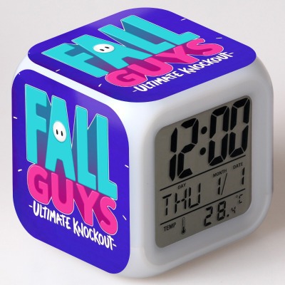 Fall Guys 7 Colors Change Digital Alarm LED Clock - Image 23