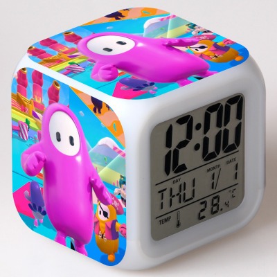 Fall Guys 7 Colors Change Digital Alarm LED Clock - Image 25