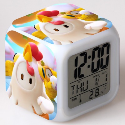 Fall Guys 7 Colors Change Digital Alarm LED Clock - Image 27