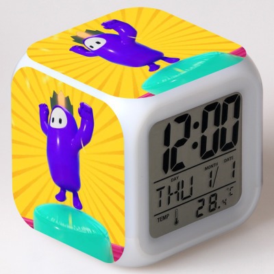 Fall Guys 7 Colors Change Digital Alarm LED Clock - Image 2