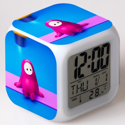 Fall Guys 7 Colors Change Digital Alarm LED Clock - Image 3