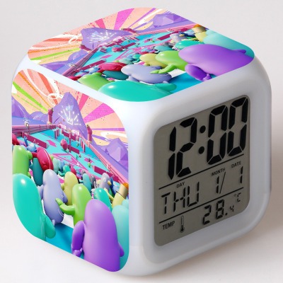Fall Guys 7 Colors Change Digital Alarm LED Clock - Image 5