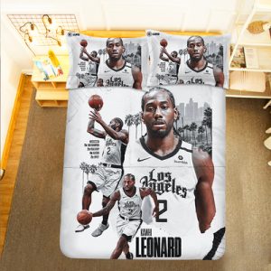Kawhi Leonard Comfortable Bedding Three-Piece Soft and Breathable Duvet Cover