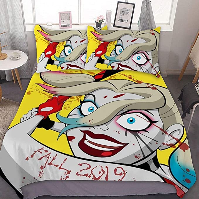 Ha-Rley Quinn Comfortable Bedding Three-Piece Soft and Breathable Duvet Cover - Image 30