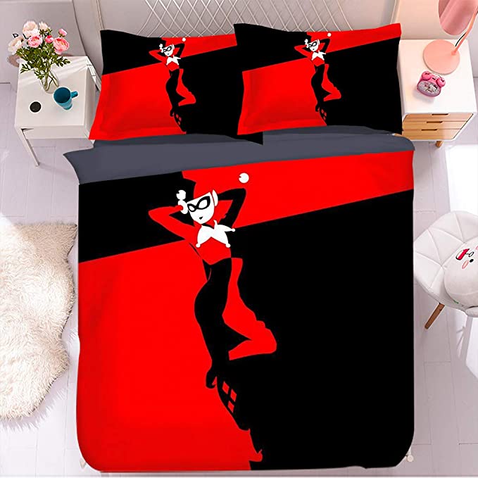 Ha-Rley Quinn Comfortable Bedding Three-Piece Soft and Breathable Duvet Cover - Image 25