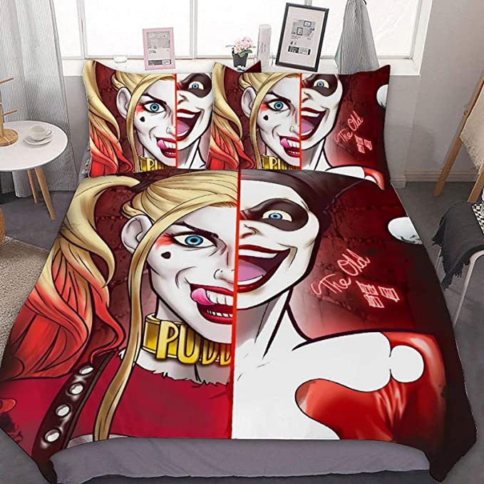 Ha-Rley Quinn Comfortable Bedding Three-Piece Soft and Breathable Duvet Cover - Image 23