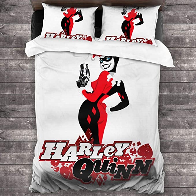 Ha-Rley Quinn Comfortable Bedding Three-Piece Soft and Breathable Duvet Cover - Image 22