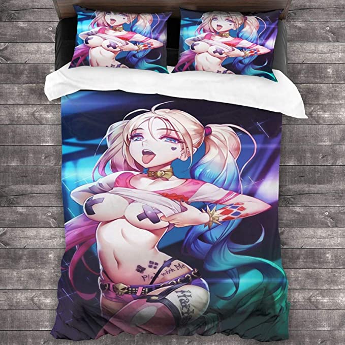 Ha-Rley Quinn Comfortable Bedding Three-Piece Soft and Breathable Duvet Cover - Image 21