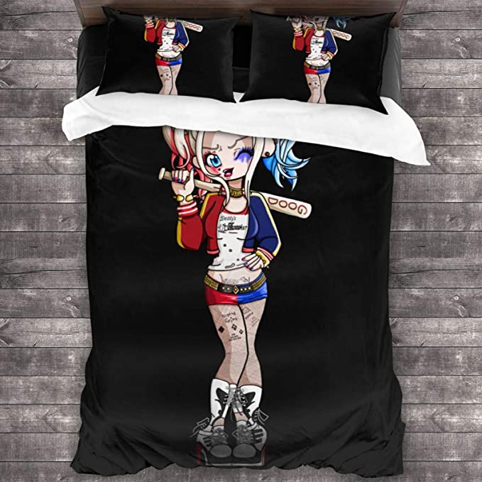 Ha-Rley Quinn Comfortable Bedding Three-Piece Soft and Breathable Duvet Cover - Image 7