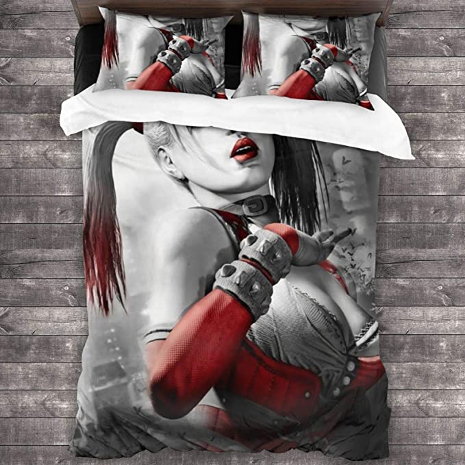 Ha-Rley Quinn Comfortable Bedding Three-Piece Soft and Breathable Duvet Cover - Image 6