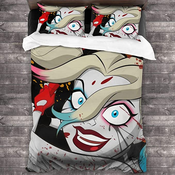 Ha-Rley Quinn Comfortable Bedding Three-Piece Soft and Breathable Duvet Cover - Image 5