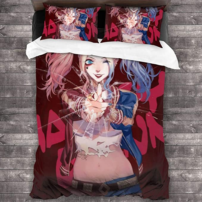 Ha-Rley Quinn Comfortable Bedding Three-Piece Soft and Breathable Duvet Cover - Image 16