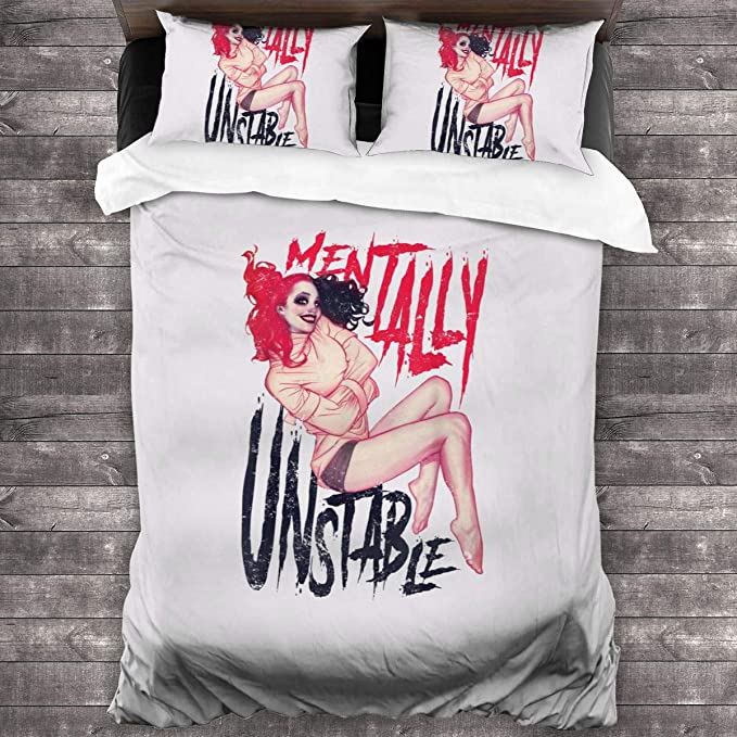 Ha-Rley Quinn Comfortable Bedding Three-Piece Soft and Breathable Duvet Cover - Image 11