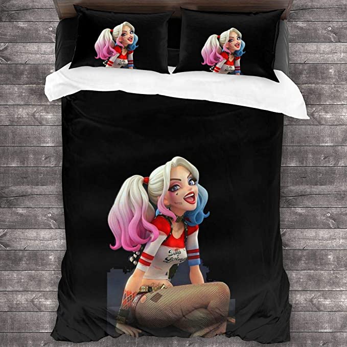 Ha-Rley Quinn Comfortable Bedding Three-Piece Soft and Breathable Duvet Cover - Image 10
