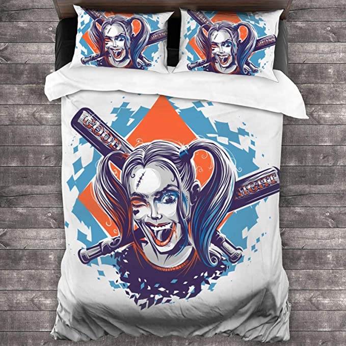 Ha-Rley Quinn Comfortable Bedding Three-Piece Soft and Breathable Duvet Cover - Image 9