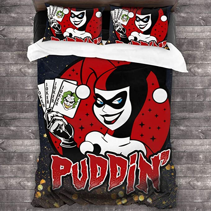 Ha-Rley Quinn Comfortable Bedding Three-Piece Soft and Breathable Duvet Cover - Image 4