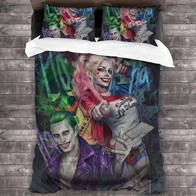 Ha-Rley Quinn Comfortable Bedding Three-Piece Soft and Breathable Duvet Cover - Image 3