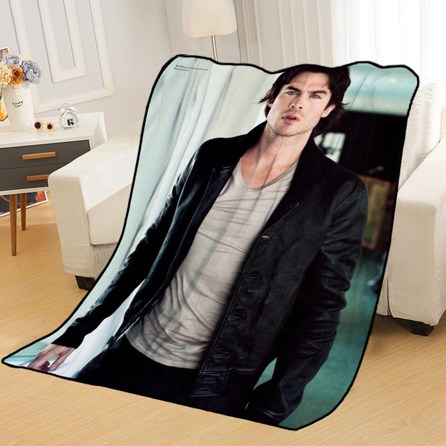 Ian Somerhalder Blankets Printing Soft Nap Blanket On Home/Sofa/Office Portable Travel Cover Blanket - Image 2