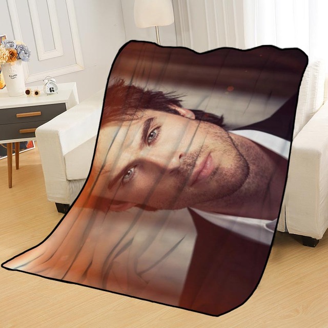 Ian Somerhalder Blankets Printing Soft Nap Blanket On Home/Sofa/Office Portable Travel Cover Blanket - Image 10