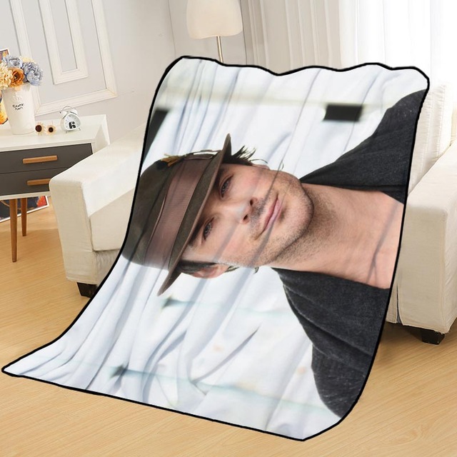 Ian Somerhalder Blankets Printing Soft Nap Blanket On Home/Sofa/Office Portable Travel Cover Blanket - Image 12