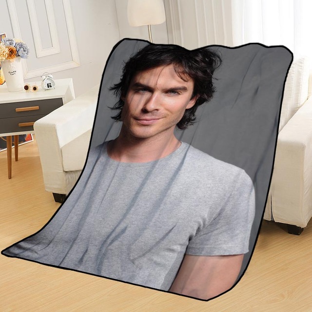 Ian Somerhalder Blankets Printing Soft Nap Blanket On Home/Sofa/Office Portable Travel Cover Blanket - Image 13