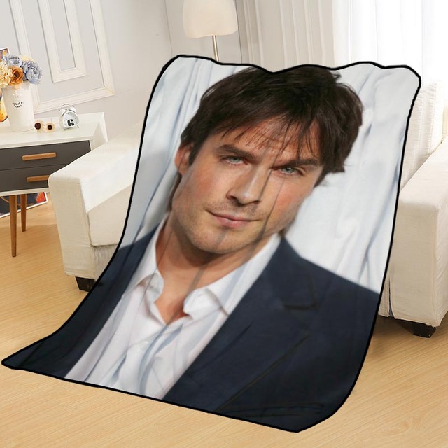 Ian Somerhalder Blankets Printing Soft Nap Blanket On Home/Sofa/Office Portable Travel Cover Blanket - Image 14