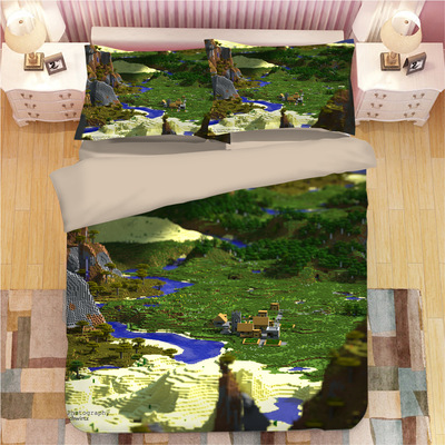 Creeper Comfortable Bedding Three-Piece Soft and Breathable Duvet Cover - Image 17