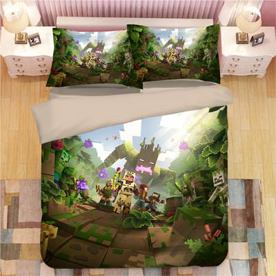 Creeper Comfortable Bedding Three-Piece Soft and Breathable Duvet Cover - Image 19