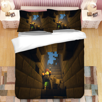 Creeper Comfortable Bedding Three-Piece Soft and Breathable Duvet Cover - Image 3