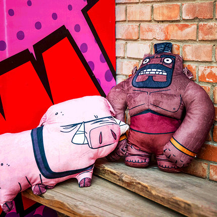 Boar rider plush doll toy doll pillow - Image 3