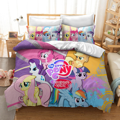 My Little Pony Comfortable Bedding Three-Piece Soft and Breathable Duvet Cover - Image 5