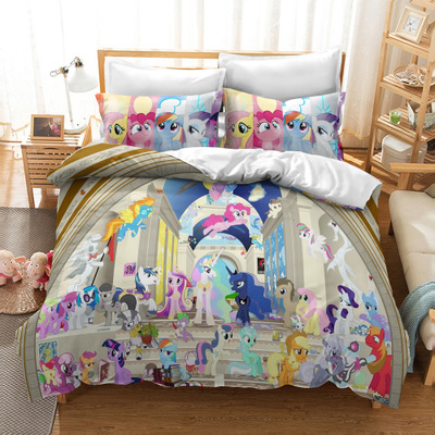 My Little Pony Comfortable Bedding Three-Piece Soft and Breathable Duvet Cover - Image 6