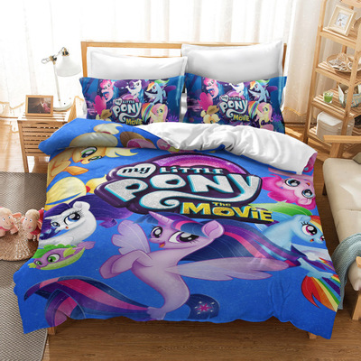 My Little Pony Comfortable Bedding Three-Piece Soft and Breathable Duvet Cover - Image 17