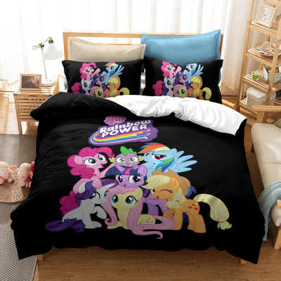 My Little Pony Comfortable Bedding Three-Piece Soft and Breathable Duvet Cover - Image 18
