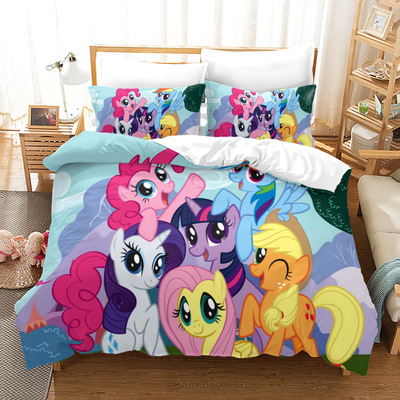My Little Pony Comfortable Bedding Three-Piece Soft and Breathable Duvet Cover - Image 32