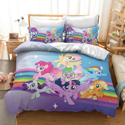 My Little Pony Comfortable Bedding Three-Piece Soft and Breathable Duvet Cover - Image 7